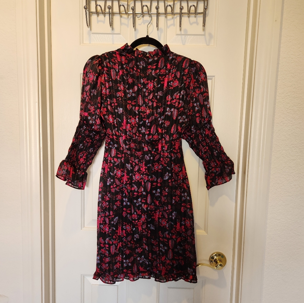 Urban Outfitters Floral Black and Pink Dress